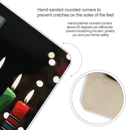 Kwanzaa Candles Bathroom ScaleHighly Accurate Digital Weighing Machine for People Bright LED Display Weight Scale for The Aldult Home Use