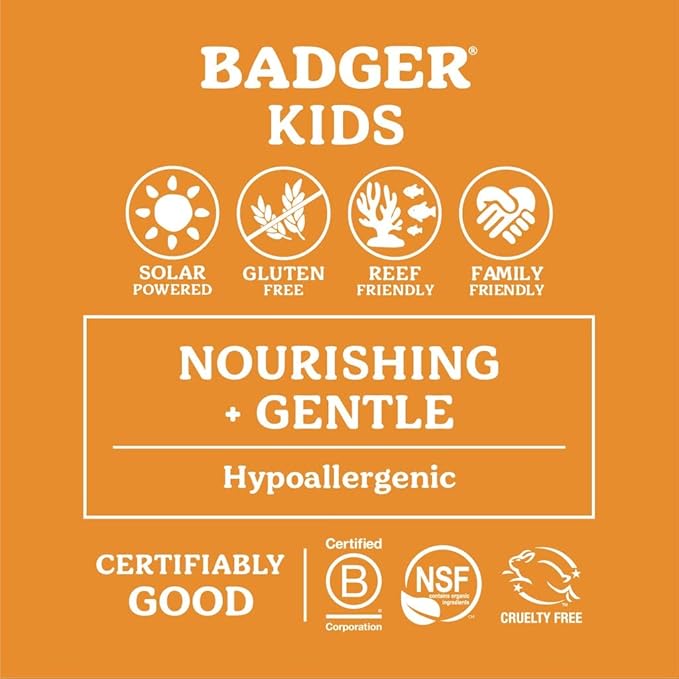 Badger SPF 40 Baby Sunscreen and SPF 40 Kids Sunscreen