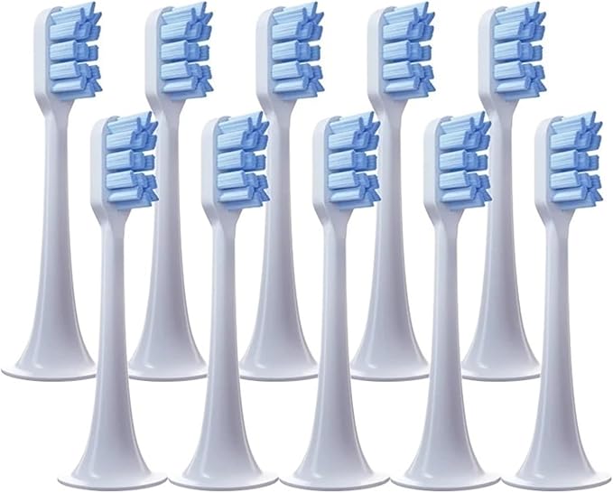 5 PCS Replacement Toothbrush Heads for Xiaomi T300 T500 Sonic Electric Teeth Brush Soft Teethbrush Nozzles(10 Blue)