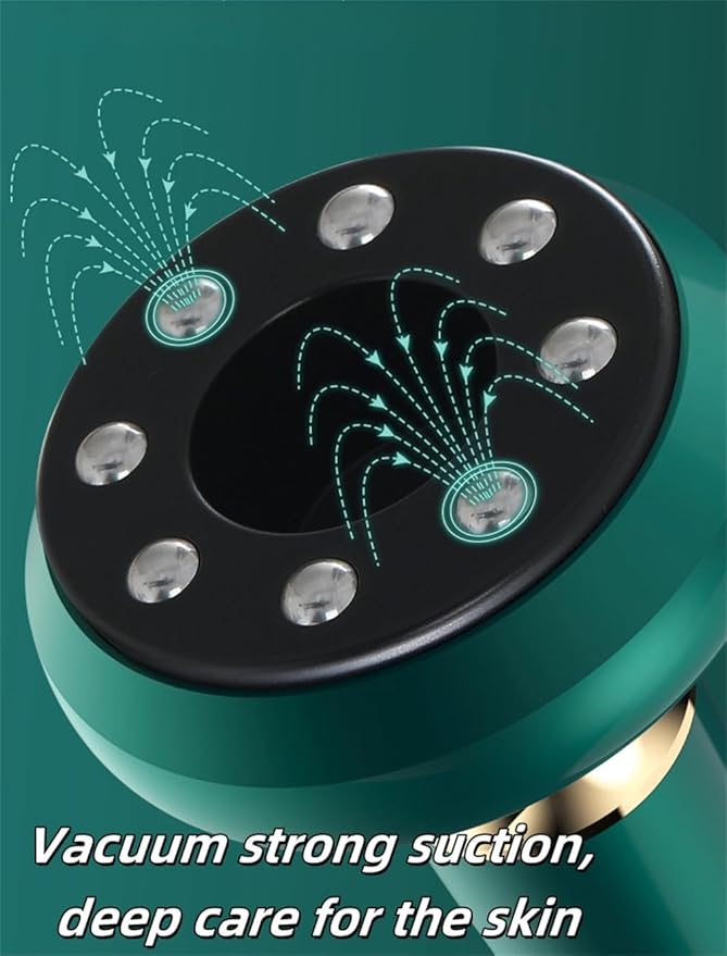 Black Intelligent Handheld Massager Hand-Held Lipolysis Machine Massage Abdominal Belly Thighs Butt Neck Suction Remover Shaping for Women Men at Home
