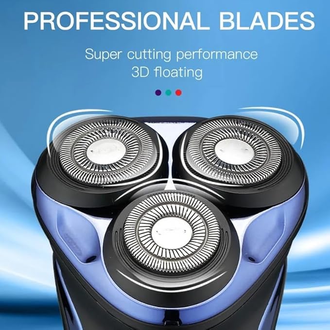 Head Shaver for Men 3D Floating Head Rotary Electric Shaver for Men Waterproof Beard Electric Razor Face Shaving Machine Rechargeable