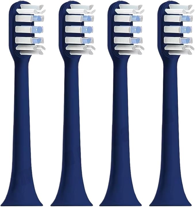 8pcs Toothbrushes Head Compatible for T301/T302/T501/MES605/MES608/MES607(8PCS Blue)