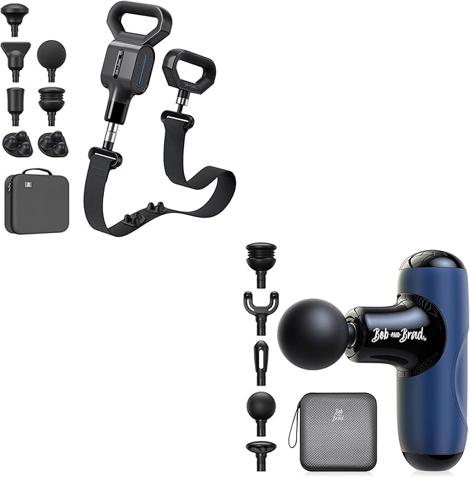 BOB AND BRAD Q2 Mini Massage Gun and sWAVE Massage Gun with Belt