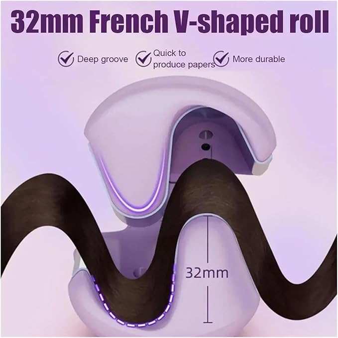 32mm Curling Iron Tool Long-Lasting Styling Quick Heating 4 Temperature Adjustable(US)