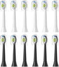 Replacement Toothbrush HeadsCompatible for with Electric and Other Snap-On Handles(6White 6Black)