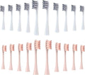Replacement Brush Head for Oclean Electric Toothbrush Soft Bristle X/X PRO/ Z1 Brushes Replaceable fit for O-Clean Sonic(10 Grey 10 Pink)