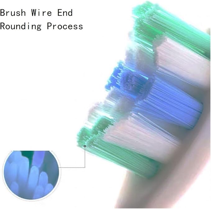 8Pcs/Pack Replacement Brush HeadsCompatible for usmile Toothbrush Head Deep Clean Type(Soft Bristle White)