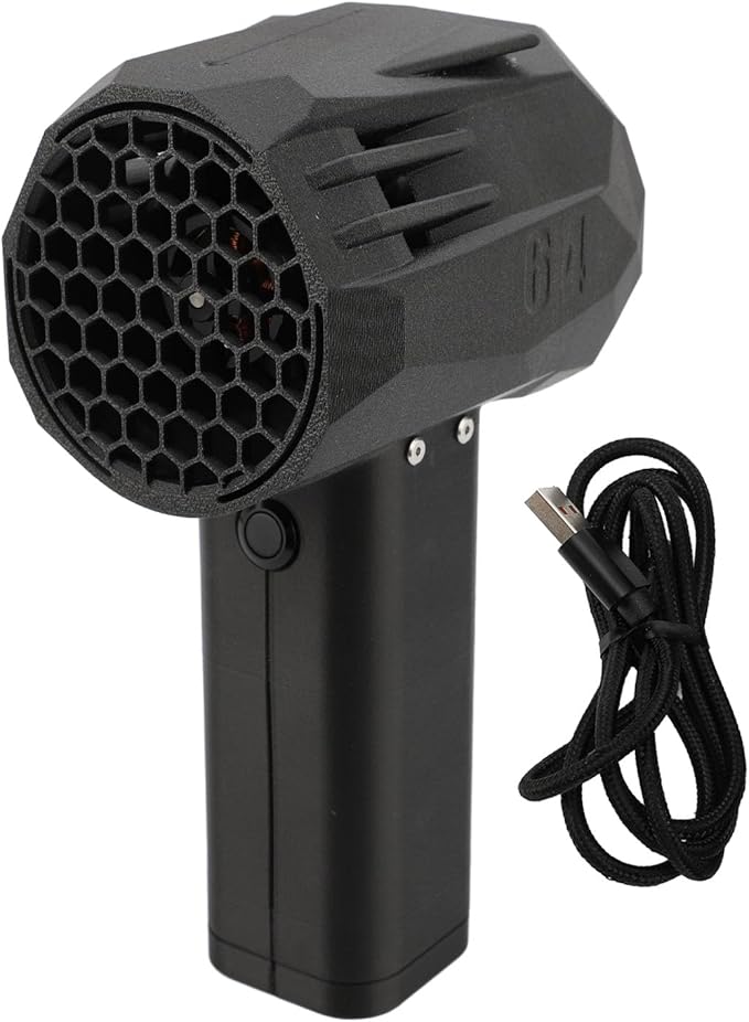 Jet Dryer Blower 4000mAh Rechargeable Handheld Hair Dryer with Noise 240kmh High-Speed Airflow 1400g Power 20W Super-Fast Charging Intelligent Thermal Control Safe and
