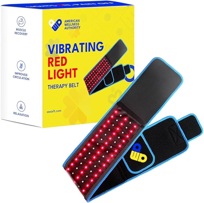 Red Light Therapy for Body – Infrared Heating Pad with 105 LEDs – Wearable Red Light Therapy Belt for Relaxation Recovery &amp Comfort – Infrared Light Therapy Device