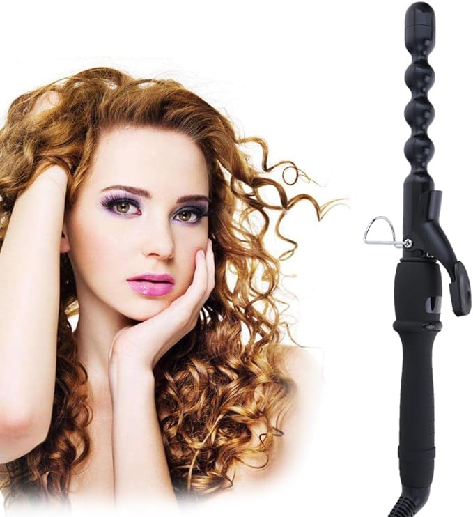 Bubble Curling Iron 25mm Curling Wand for Long Hair 1 inch Beach Waves Hair Curler Ceramic Hair Waver Fast Heating Crimper Styling Tool