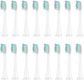4/8/16/20Pcs Replacement Brush Heads Compatibility for Diamond Clean HX3/HX6/HX9 Series Electric Toothbrush HX6064(16Pcs White)