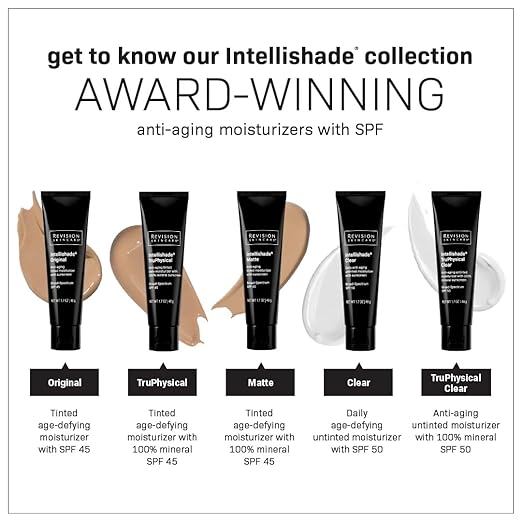 Revision Skincare Intellishade® Matte SPF 45 Anti-Aging Tinted Sunscreen for Face Oil-Free Moisturizer with SPF and Vitamin C Pore Minimizing Sunscreen for Oily and Combination Skin 1.7 oz