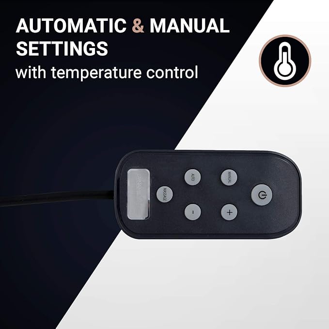 Back Pain Relief - Low Back Stretcher with Vibration Massage Infrared Heat and Air Pressure Spinal Decompression - Dynamic Wedge Automatic Lumbar Traction
