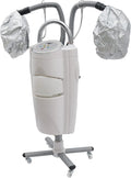 700W Double Headed Hair Steamer Machine110V Multifunctional Hair Dyeing Machine Stand Up Base Hairs Soil Machine Color Processor Hairdressing Care Hair Repair Equipment (700W)