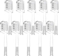10 Pcs/Pack Replacement Toothbrush HeadsCompatible for Laifen Wave ElectricCompatible for Sensitive Transparent
