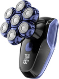 Head Shavers for Bald Men Bald Men's Head Shaver - Wet &amp Dry Use Suspension Shaving System Detachable Magnetic Head USB Fast Charge &amp Digital Display Ideal Gift