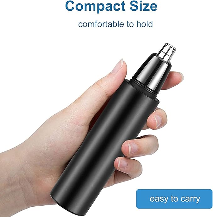 Ear and Nose Hair Trimmer Clipper - Professional Painless Nose Hair Trimmer for Men and Women USB Rechargeable Waterproof Dual Edge Blades for Easy Cleansing