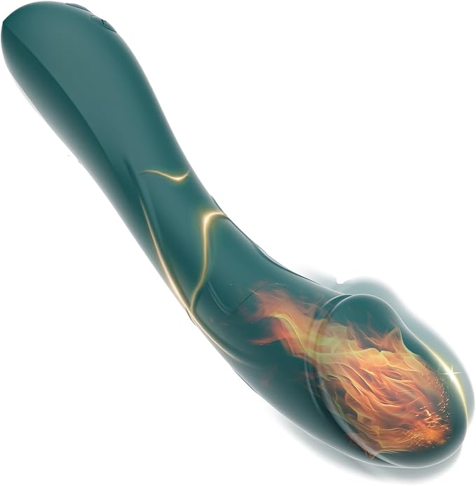 Heating Vibrating Massager -Clitioral Silent Relaxes Muscles 10 Modes Vibratorsmassager Electronic for Foot Or Neck Waterproo Personal for Adult Tools Couples Relaxation TR04 (Green)