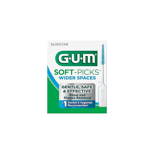 GUM Soft-Picks Wider Space 634PG Dental Picks Professional Sample 72 Envelopes Per Box