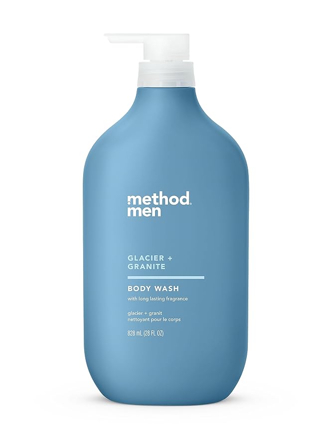 Method Body Wash Wind Down Paraben and Phthalate Free 28 FL Oz (Pack of 1) &amp Men Body Wash Glacier + Granite Paraben and Phthalate Free 28 FL Oz (Pack of 1)
