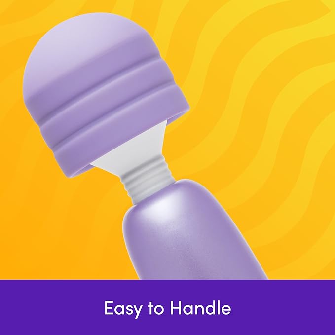 Lovehoney Powerful Electric Handheld Massager | Mains Powered Body Massage Tool with 12 Vibration Modes | Flexible Neck for Muscle Aches in Back Neck Shoulders Legs | Lilac
