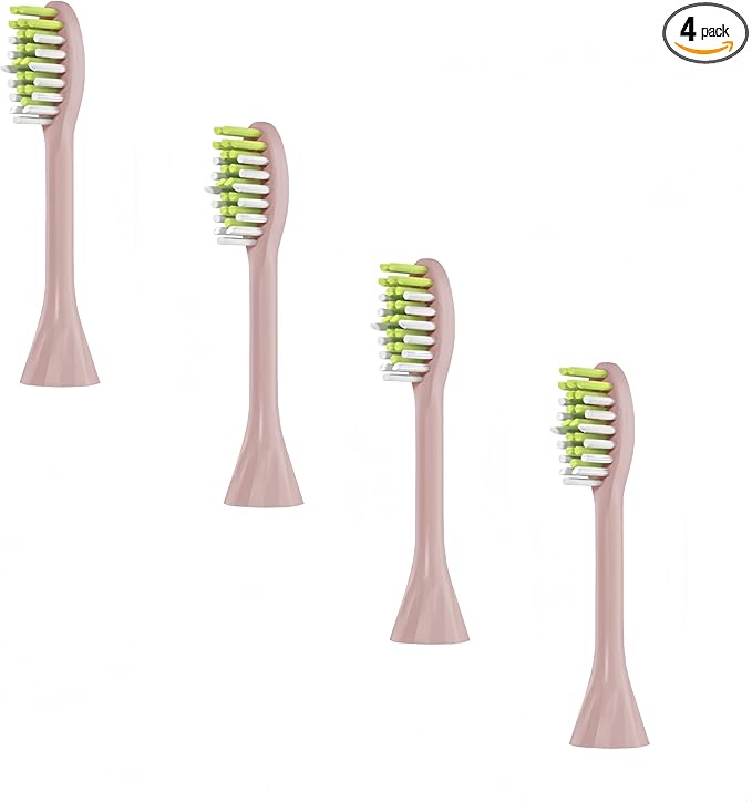Electric Toothbrush Accessory Toothbrush Head. Compatible for Philips HY1100 HY1200 BH1022 ONE110 Series Electric Toothbrush(4pcs Pink) ﻿