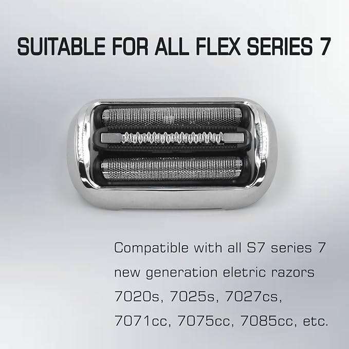 S7 73S 360 Replacement Head Foil &amp Cutters for Braun Series 7 Eletric Shavers Compatible with Braun New Generation 7020s 7025s 7027 cs 7071cc 7075cc 7085cc Razor