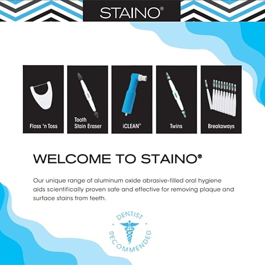 Staino Twins Interdental Brush Dual-Ended Travel Brush Large Cylindrical Brush 36 2-Brush Units - Total 72 Brushes
