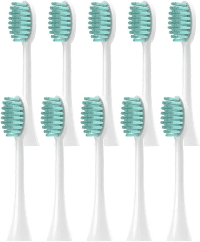 Replacement Toothbrush HeadCompatible for Philips HX2033/HX2421/ HX2431/HX2451/HX2461/HX2471/HX2023(10pcs)