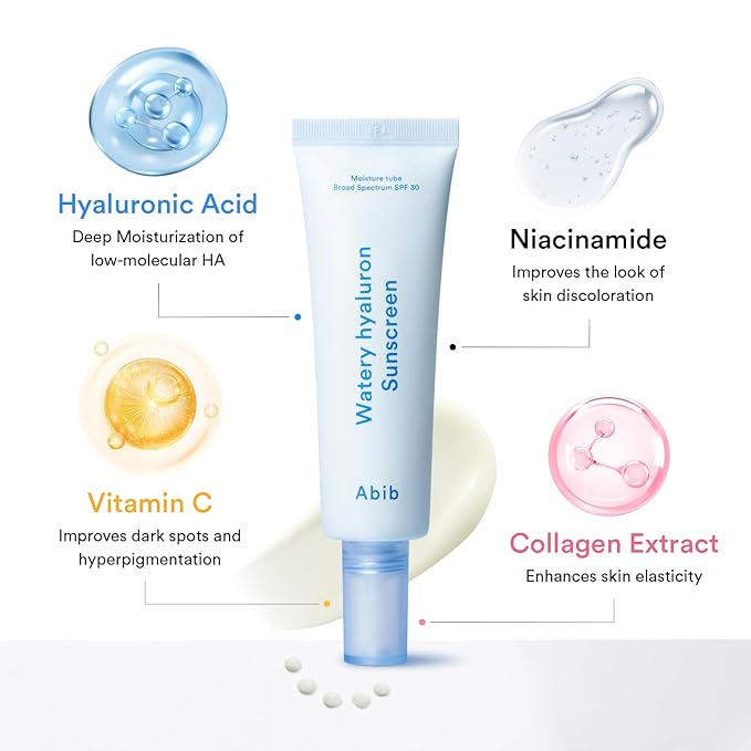 Abib Airy&ampWatery Sun Care Duo SPF50+ Broad Spectrum Duo Oil Control &amp Hydrating Sunscreen Set No White Cast Lightweight Korean Sunscreen 2 Count