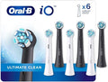 Oral-B iO Ultimate Clean Replacement Brush Heads 6-Count White Black 6 Count (Pack of 1)