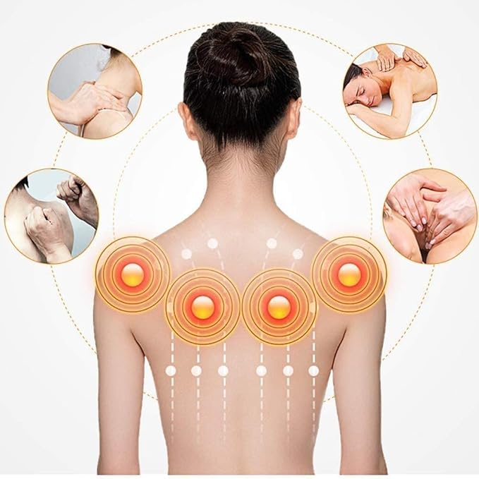 Neck Shoulder Back Massager with Heat - Shiatsu Neck Massager Present for Men/Women/Mom/Dad - Deep Kneading Massage for Neck Back Shoulder Waist Leg Feet and Muscle