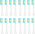 16pcs Replacement Brush HeadsCompatible for X/Pro/ Z1/ SE F1 PW01/03/05/07/09 P5(16 White)