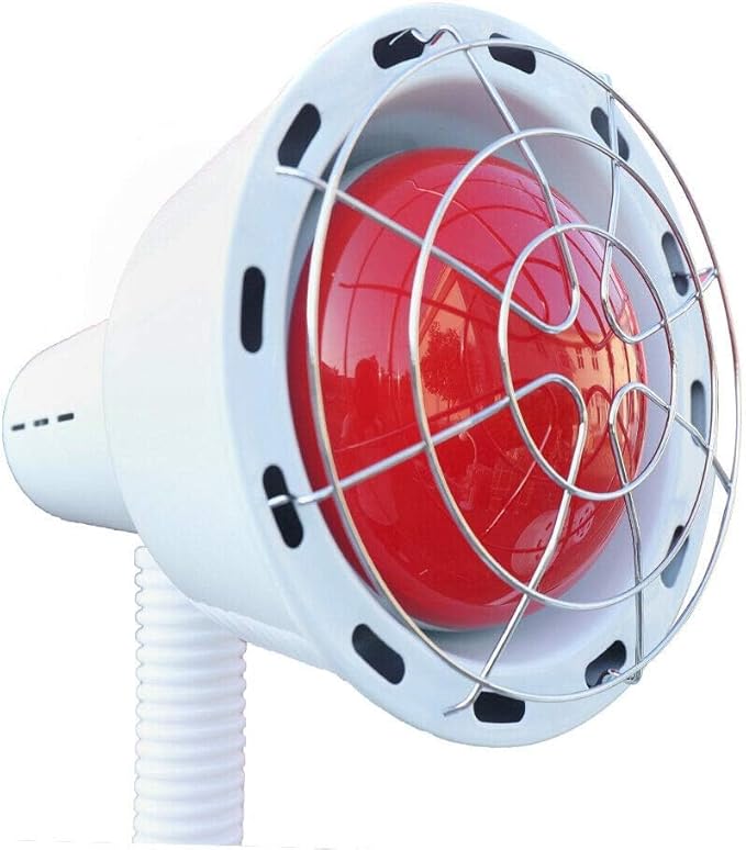 Double Head Type Infrared Light Stand Infrared Heat Lamp 275W 110v Near I-nfrared Heat Lamp for Pain Red Light Standing Lamp Set