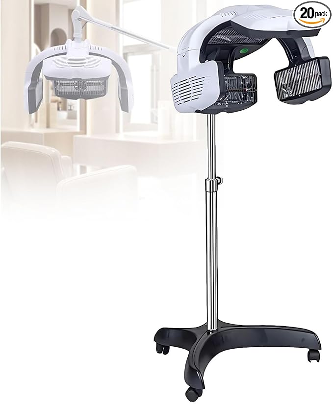 Salon Hair Color Processor Wall Mount/Floor-Standing1500W Wall Mounted Hair Color Processorwith LCD Displaywith 5 Heating Discs360° Swivel Adjustable Armfor Drying Dyeing Perming vertical