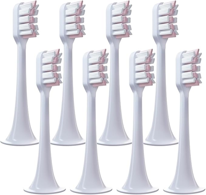 Replacement Toothbrush HeadsCompatible for Xiaomi T300 T500 Electric Teeth Brush(8 Pink)