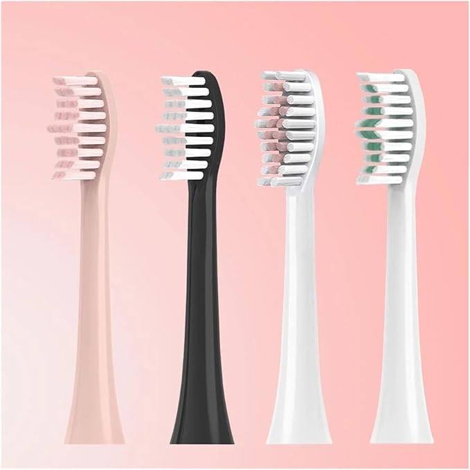 Replacement Toothbrush Heads Compatible for Revyline RL085 Electric Accessories Nozzles Bristles(8PCS Black)