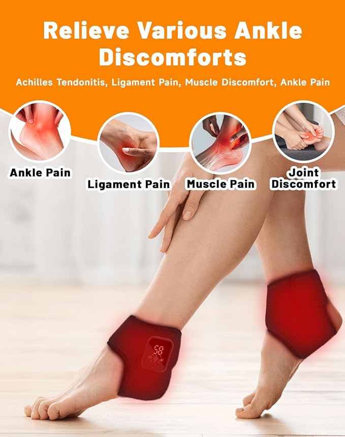 Massager 2026 Foot Relief Massager Portable Feet Relieve Machine Foot Massager for Neuropathy 3 Massage Modes 3 Heat Level Rechargeable Just 15 Minutes a Day (2PCS)