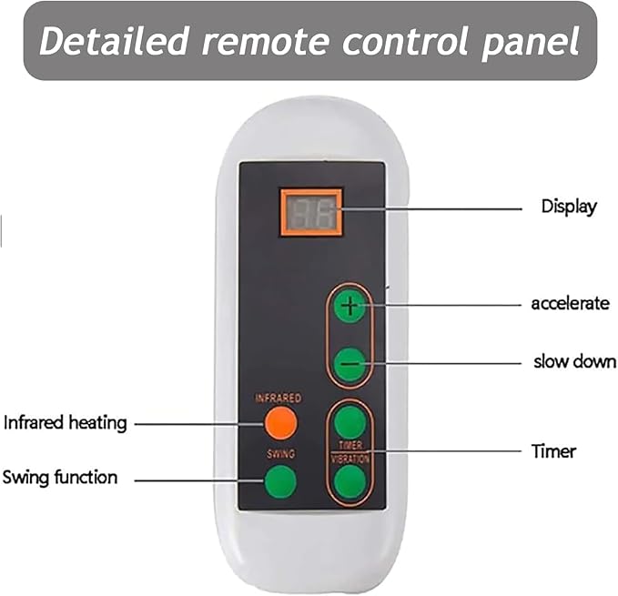 Swing Foot Massager 10 Gear Speed AdjustablePortable Electric Aerobic Exerciser Relax Foot Pain ReliefFitness Blood Chi Machine with Controller