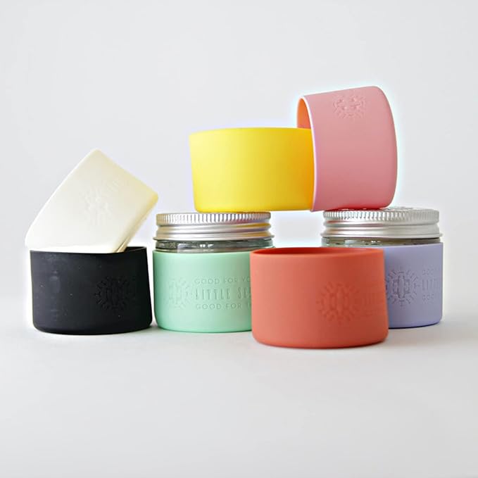 Little Seed Farm All Natural Deodorant Cream Aluminum Free Deodorant for Women or Men 2.4 Ounce - Holiday + Bright Yellow Jar Sleeves