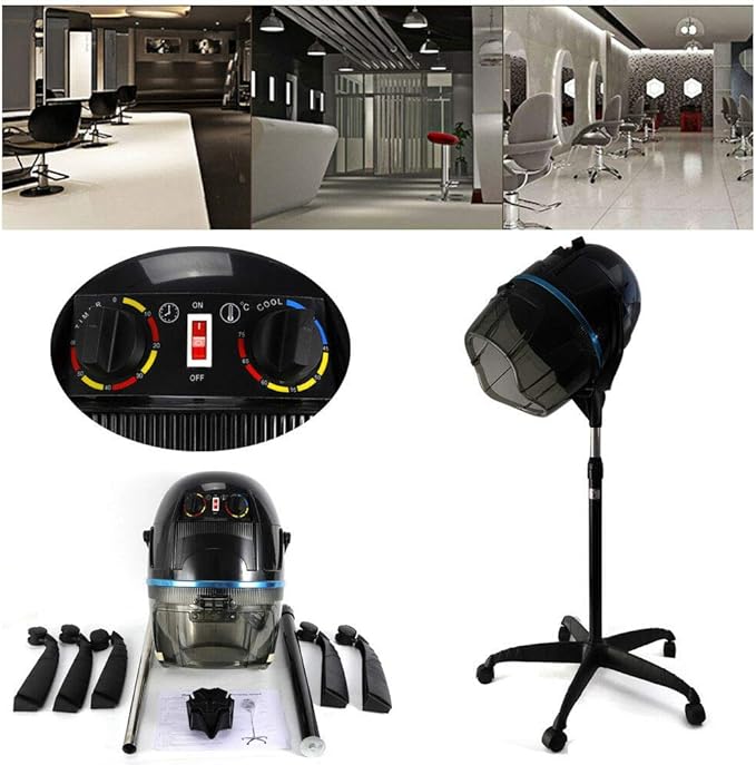 TFCFL Salon Hair Dryer Freestanding Salon Hair Hood Dryer Salon Professional Accelerator Multifunctional Hair Salon Steamer Hair Color Processor Hair Dryer for Salon SPA Home Hair Care