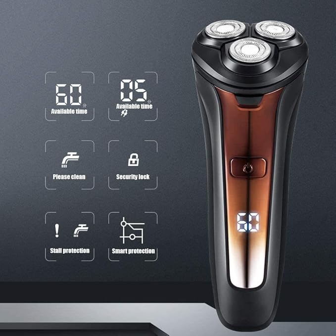 Electric Razor for Men Wet &amp Dry Foil Shaver Mens Trimmer Shaving Grooming Hair faceFor Men with Pop-up Trimmer Rotary Shaver Quick Charge Razor