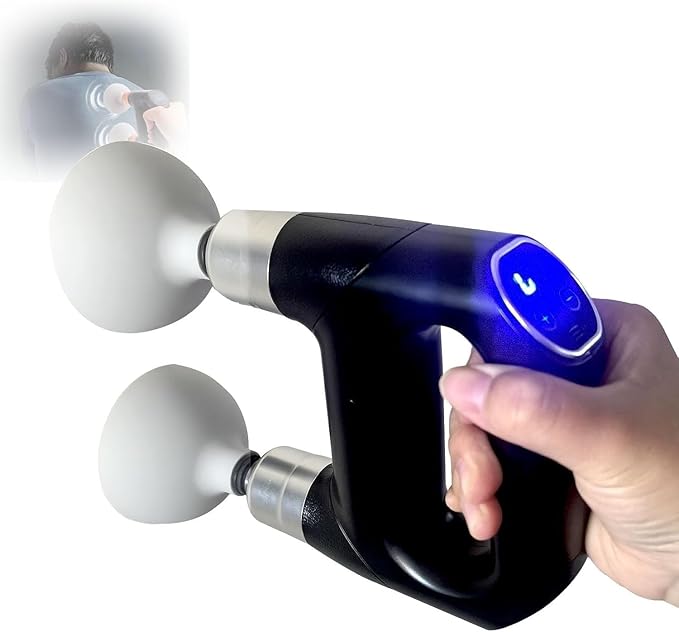 Electric Palm Chest Percussion Cup Dual Head Electric Patting Phlegm Remover Chest Percussion Massager for Mucus Relief Cup Style Vibration Physical Therapy for Back Body.