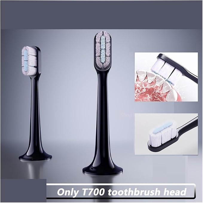Toothbrush Head Compatible for T700 Electric Waterproof Soft Health Replacement Bristles 4/6Pcs(4pcs)