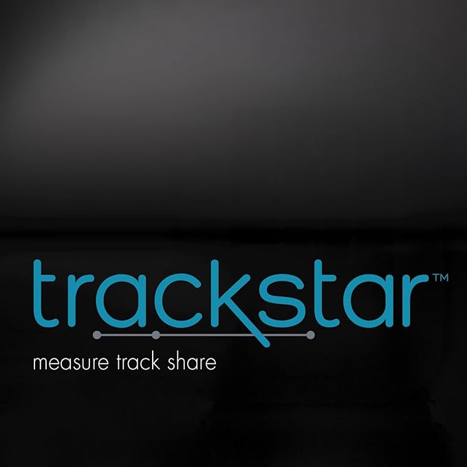 trackstar Wide-Platform Silver Digital Weight Scale | 550 lb Weight Capacity | trackstar Monitoring App | Bluetooth iOS &amp Android Compatible | Measure Track and Share Results