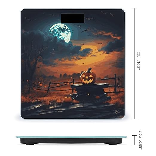 Halloween Night Sky Bathroom ScaleHighly Accurate Digital Weighing Machine for People Bright LED Display Weight Scale for The Aldult Home Use