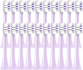 20/50/100PCS Copper Free Replaceable Brush Heads Compatible for X3/X3U/X5 Soft Bristle Mint/VanGo Green Sonic Nozzles No Metal(50Purple)