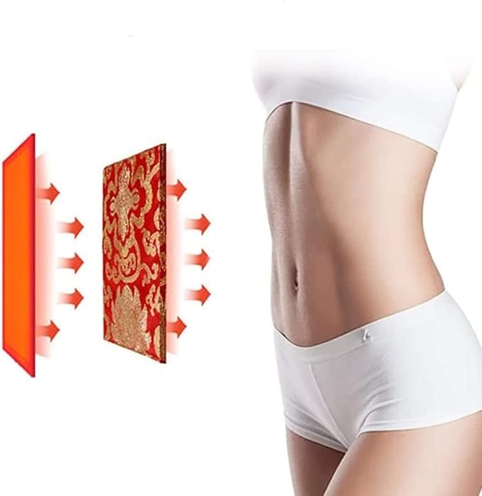 Adjustable Heated Waist Belt 360° Far Infrared Electric Sauna Hot Pad with 3 Vibration Modes Portable Foldable Lumbar Brace for Back Pain Relief Weight Loss &amp Waist Shaping for Women