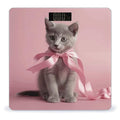Cat Wearing Bow Tie Bathroom Scale for Body Weight Bathroom Weighing Scale with Backlit LCD Display Highly Accurate Measures Weight Up to 180kg