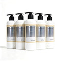 Floral White Moss Pine Shadows Moisturizing Shower Gel (5 Pack) Bulk Hotel Amenities - 380ml Bottles (64 fl oz Total) - SLS Free Toiletries for Airbnb Hosts Guest Bathrooms &amp Vacation Rentals